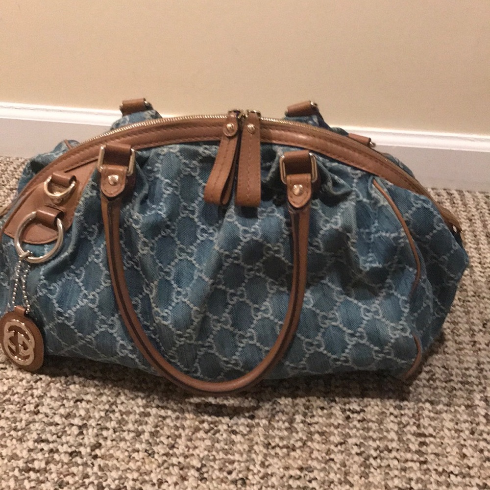 Gucci Boston Sukey Denim Bag
